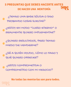 Cómo saber si una mentoría es la adecuada para ti